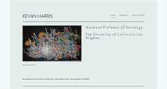 Desktop Screenshot of kevanharris.com