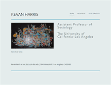 Tablet Screenshot of kevanharris.com